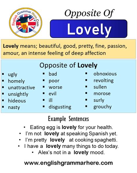 lovely antonyms